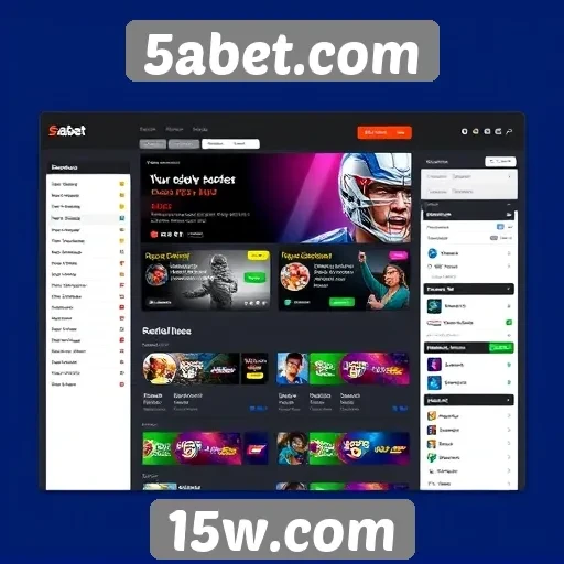 Análise da interface do usuário do 5abet