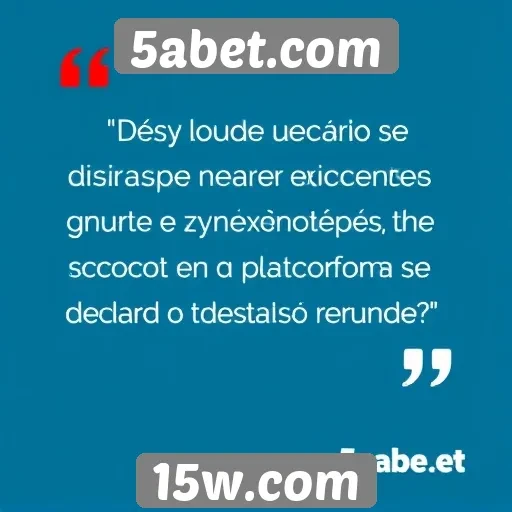 Avaliações de usuários sobre a experiência em 5abet.com